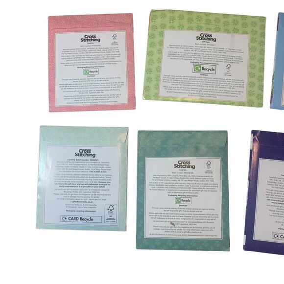 The World of Cross Stitching Lot of 8 Card Making Kits Variety Crafty - Picture 5 of 6